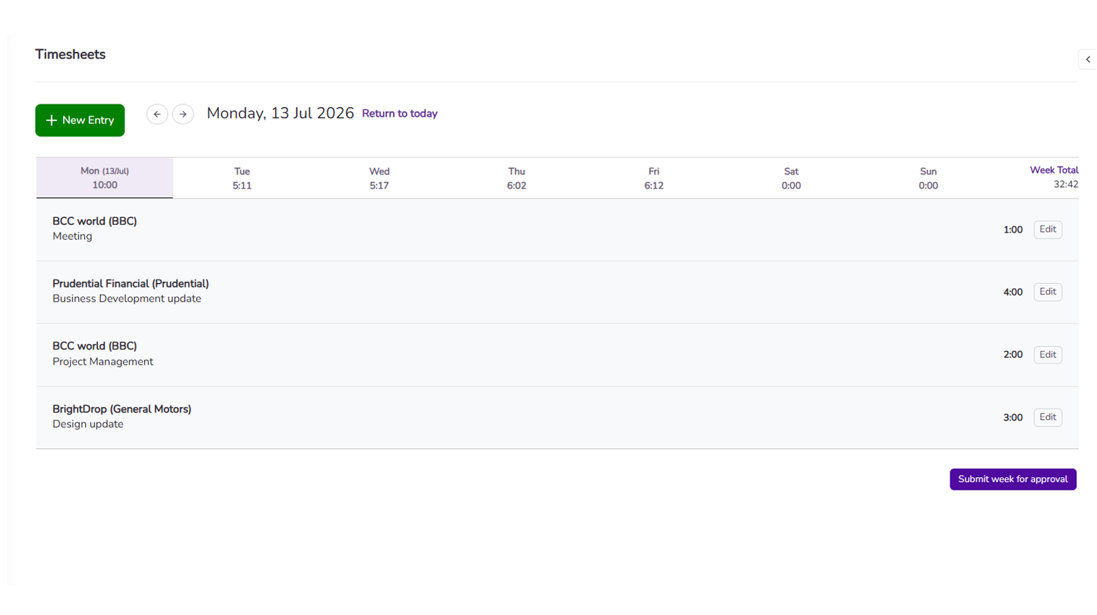 Timesheet
